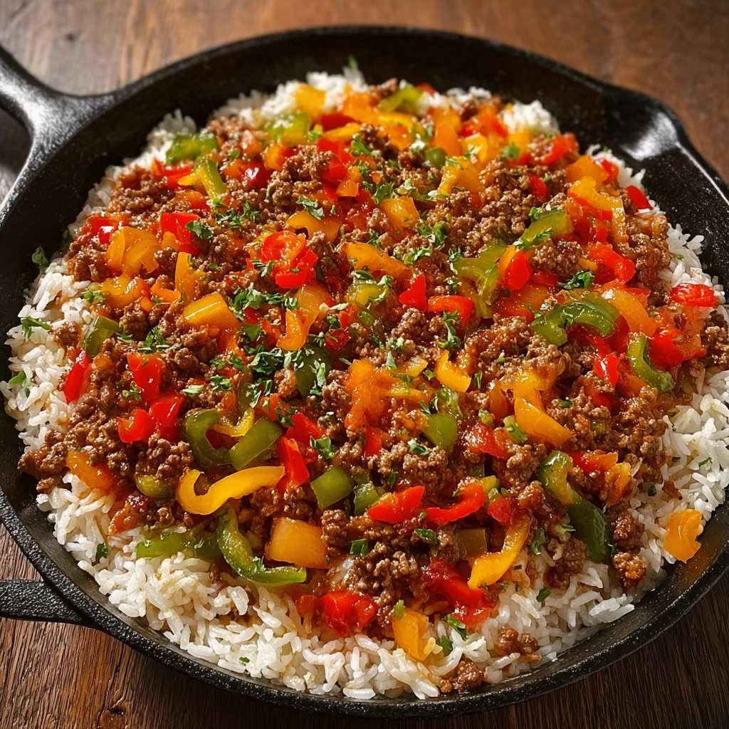 Unstuffed Pepper Skillet