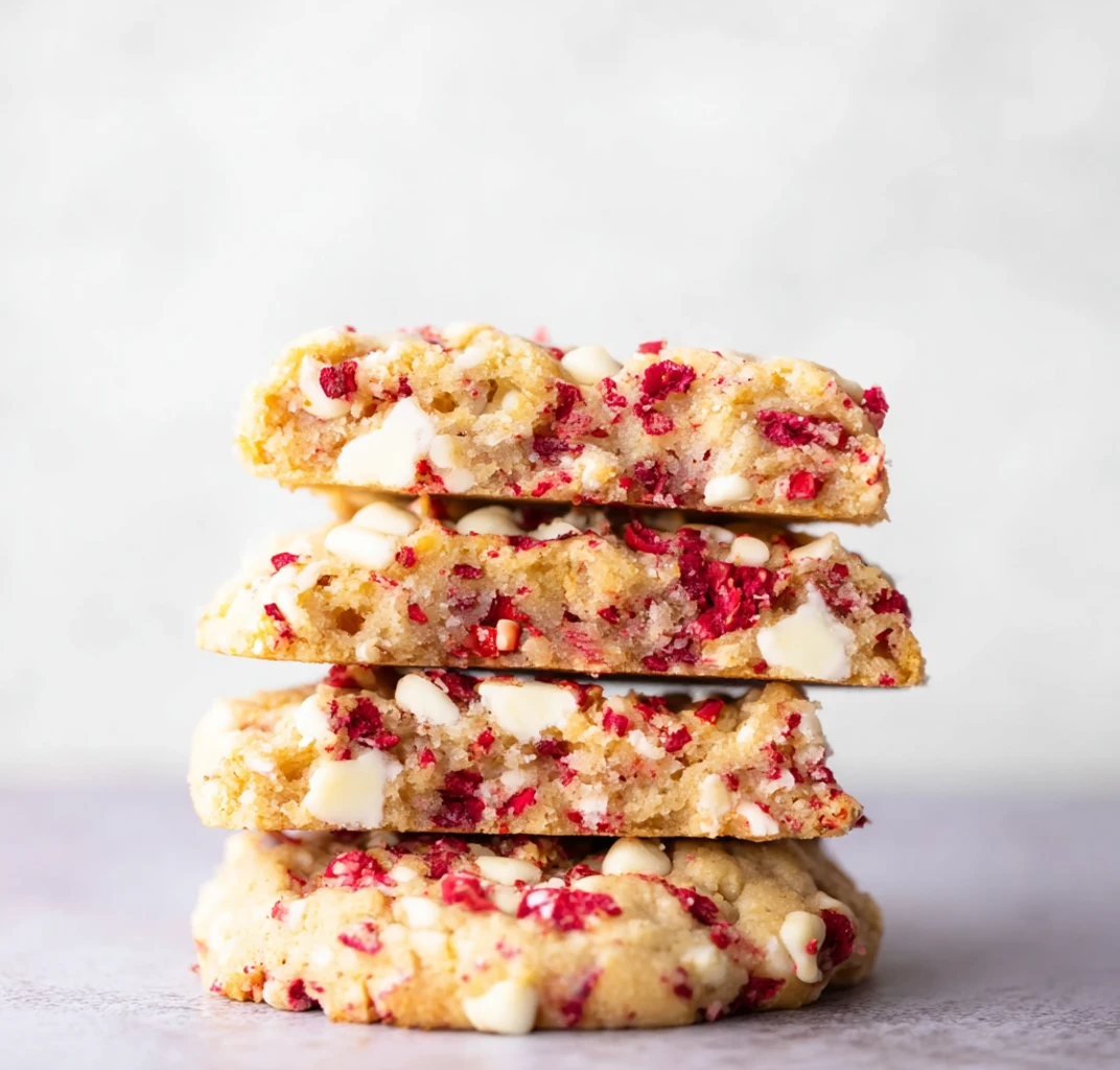 White Chocolate Raspberry Cookies