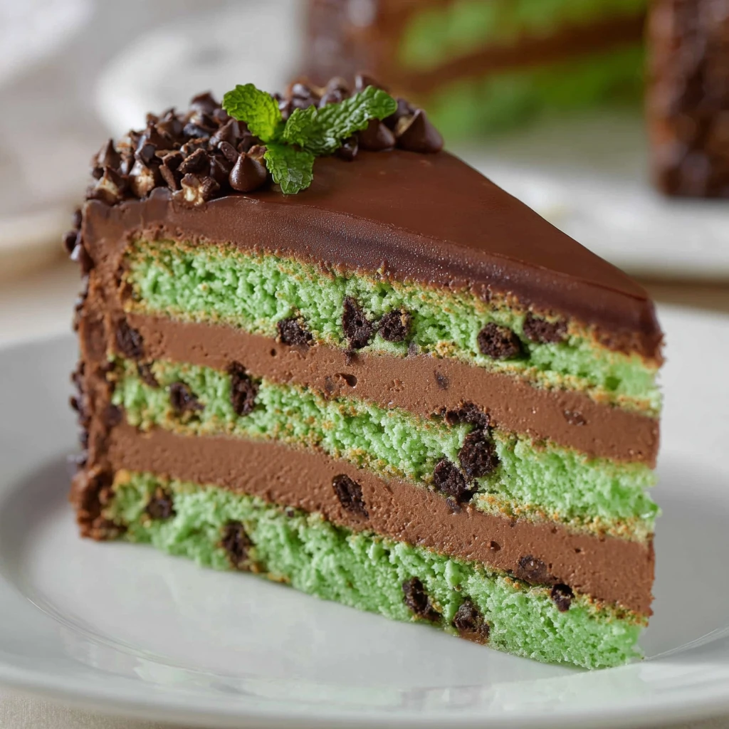 Mint Chocolate Chip Cake