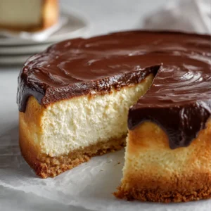 Boston Cream Pie Cheesecake