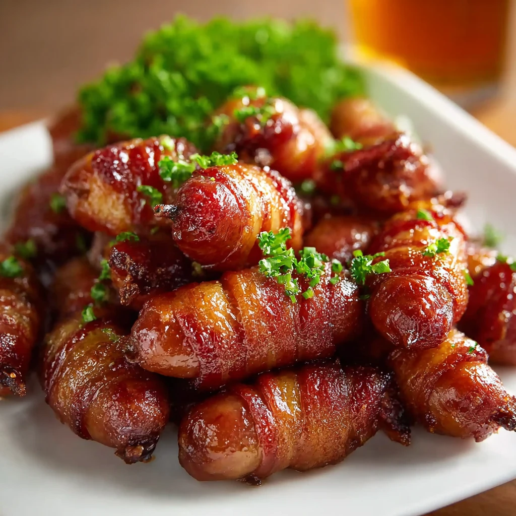 Brown Sugar Bacon Wrapped Smokies 3ingredients