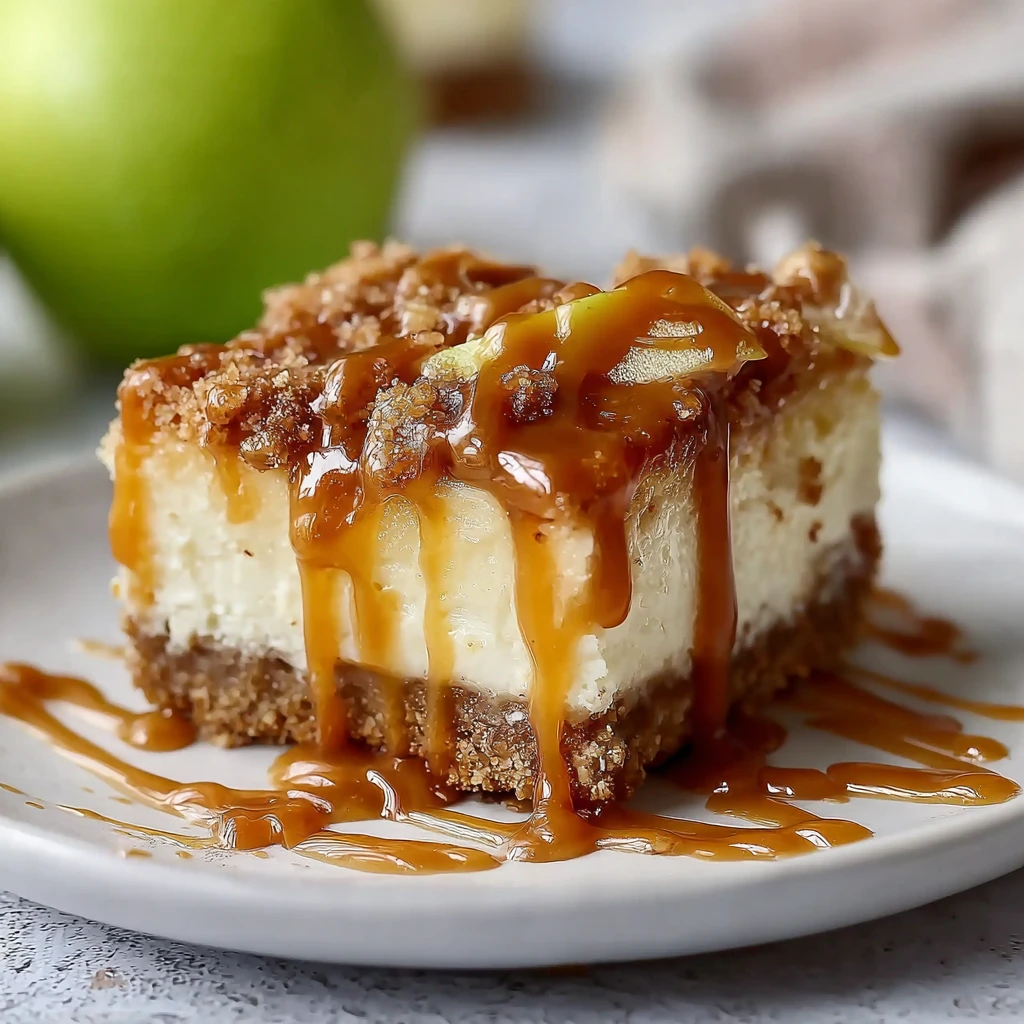 Caramel Apple Cheesecake Bars