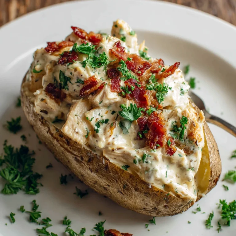 Chicken Alfredo Potatoes
