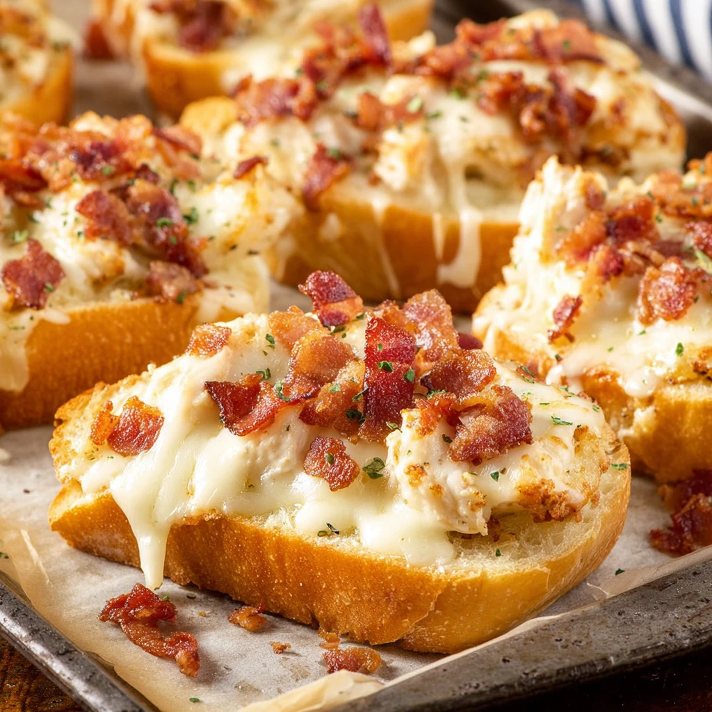 Chicken Alfredo Texas Toast