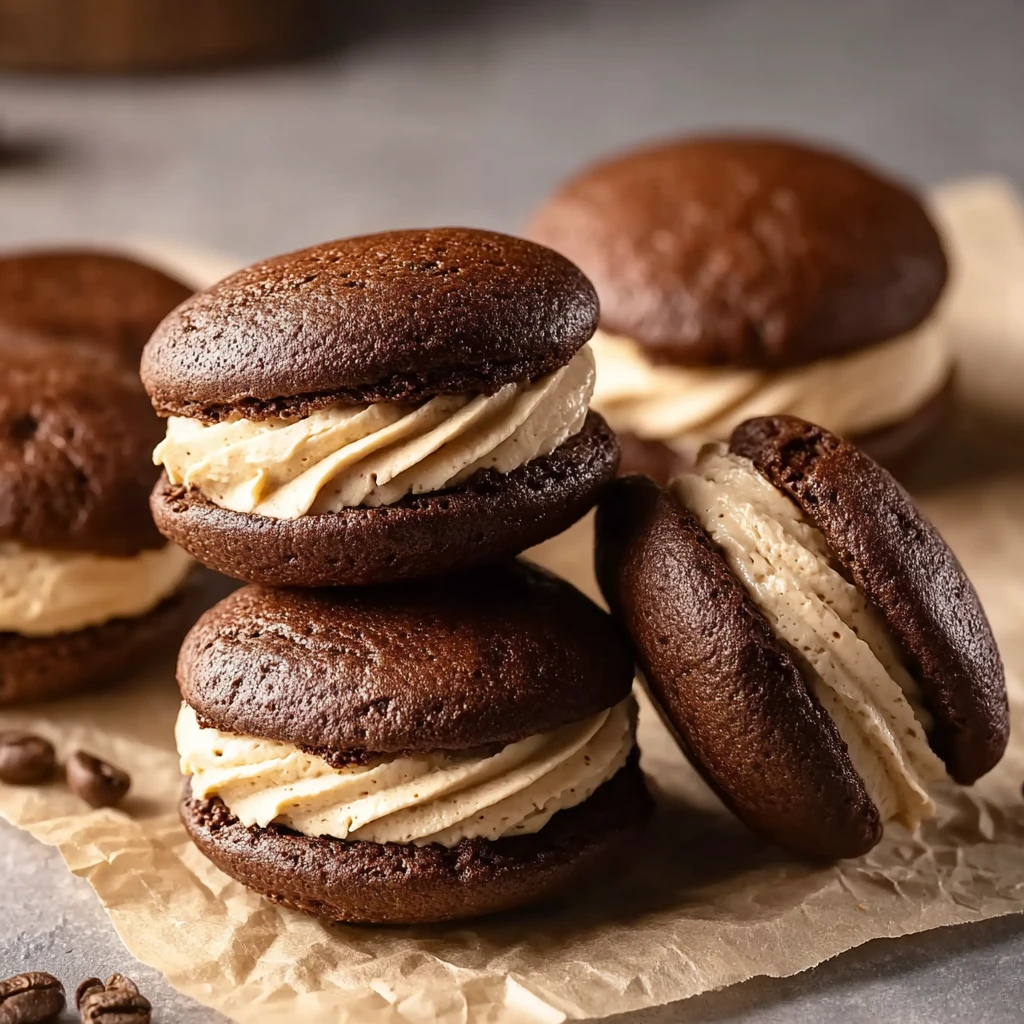 Chocolate Coffee Whoopie Pies