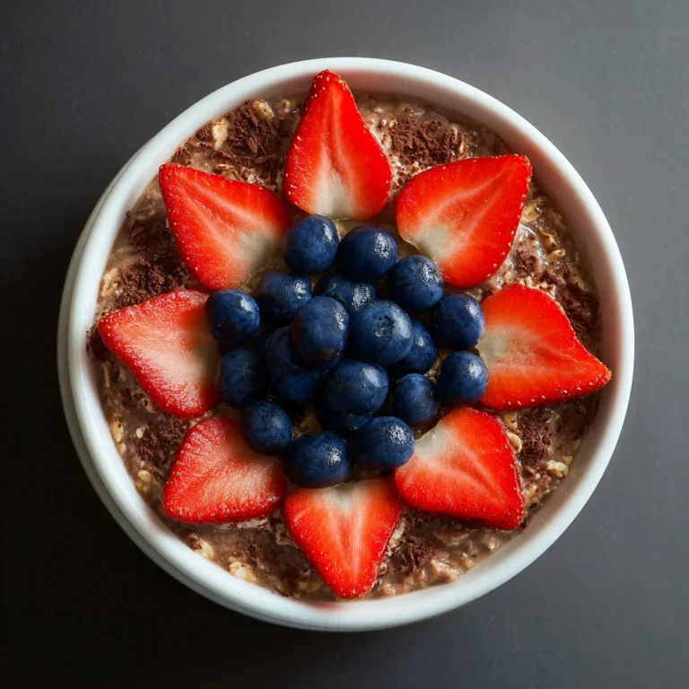 Chocolate Covered Strawberries Overnight Oats