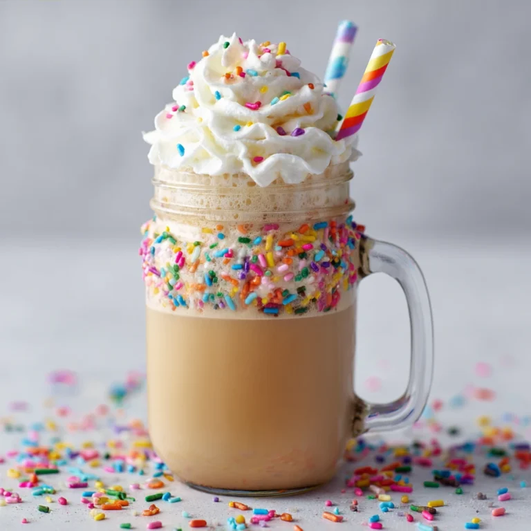 Confetti Cake Iced Latte