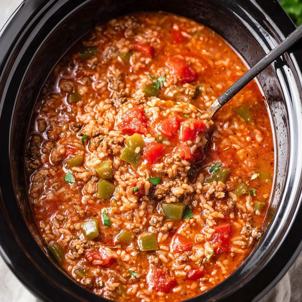 Crock Pot Stuffed Pepper Soup
