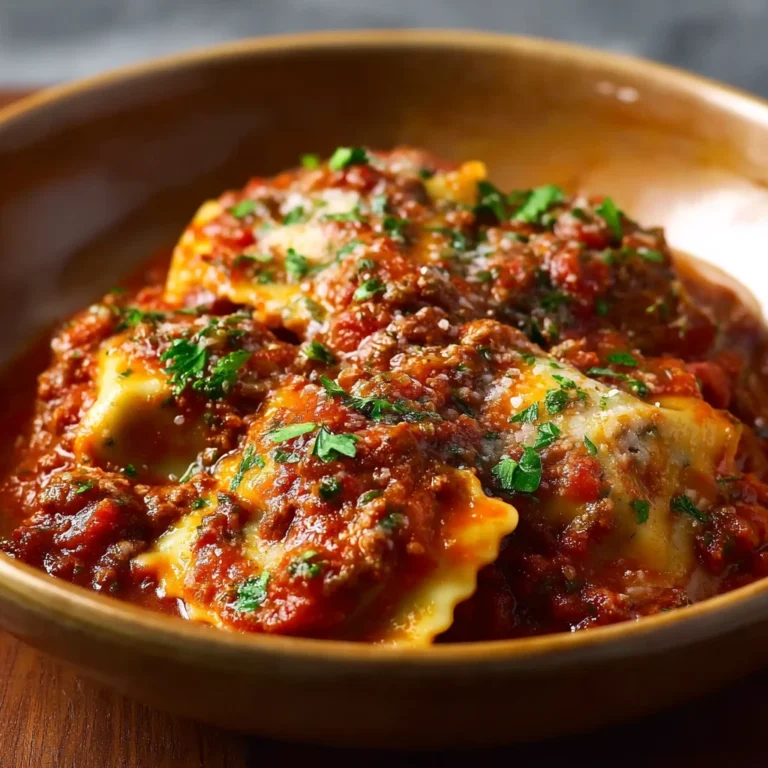 Crockpot Ravioli Lasagna
