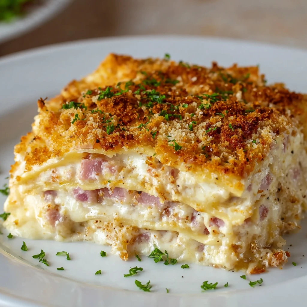 Easy Chicken Cordon Bleu Lasagna Recipe Best Cheese For Chicken Cordon Bleu Lasagna How To Make Chicken Cordon Bleu Lasagn...