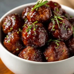 Honey Garlic Glazed Meatballs
