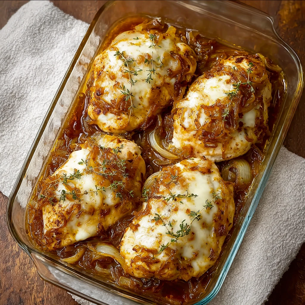 French Onion Chicken Bake