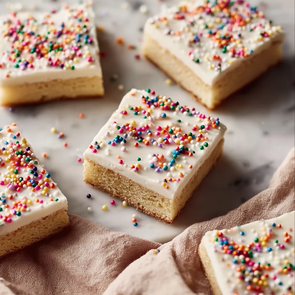 Frosted Sugar Cookie Bars Sprinkles Youll Crave