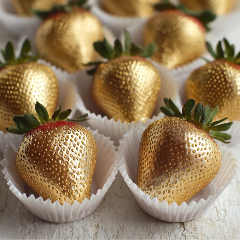 Golden Chocolatecovered Strawberries