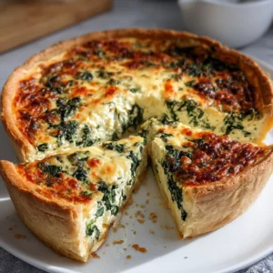 Heerlijke Dutch Spinach Quiche voor 4 personen – smeuïg genot