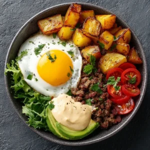 High-Protein Burger Bowl Recipe