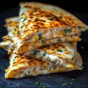 High-Protein Chicken Ranch Quesadilla