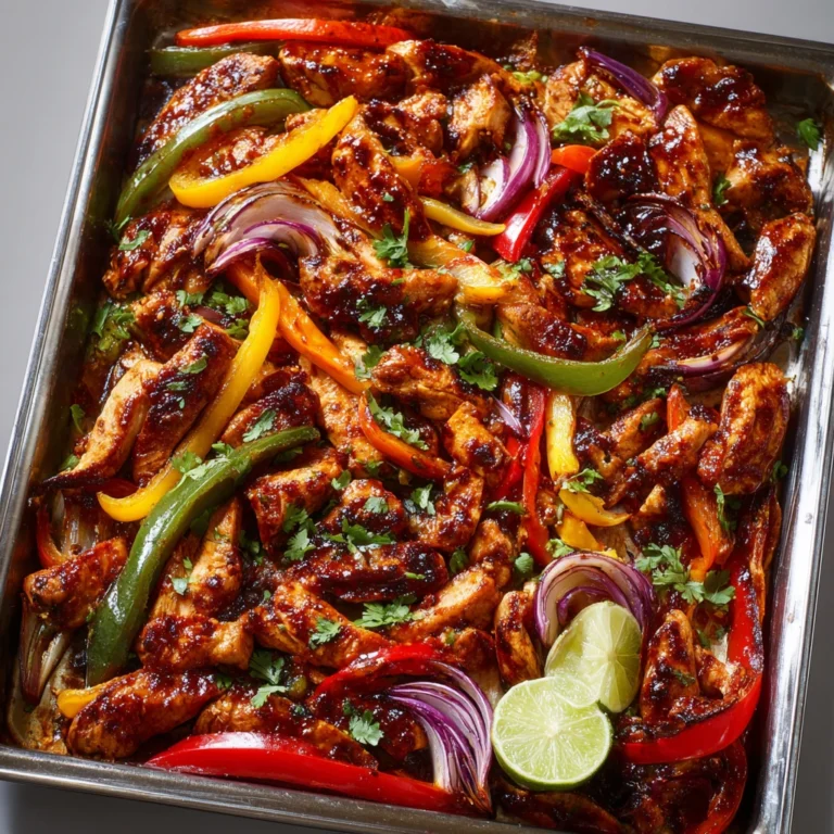 Hot Honey Fajita Tray Bake
