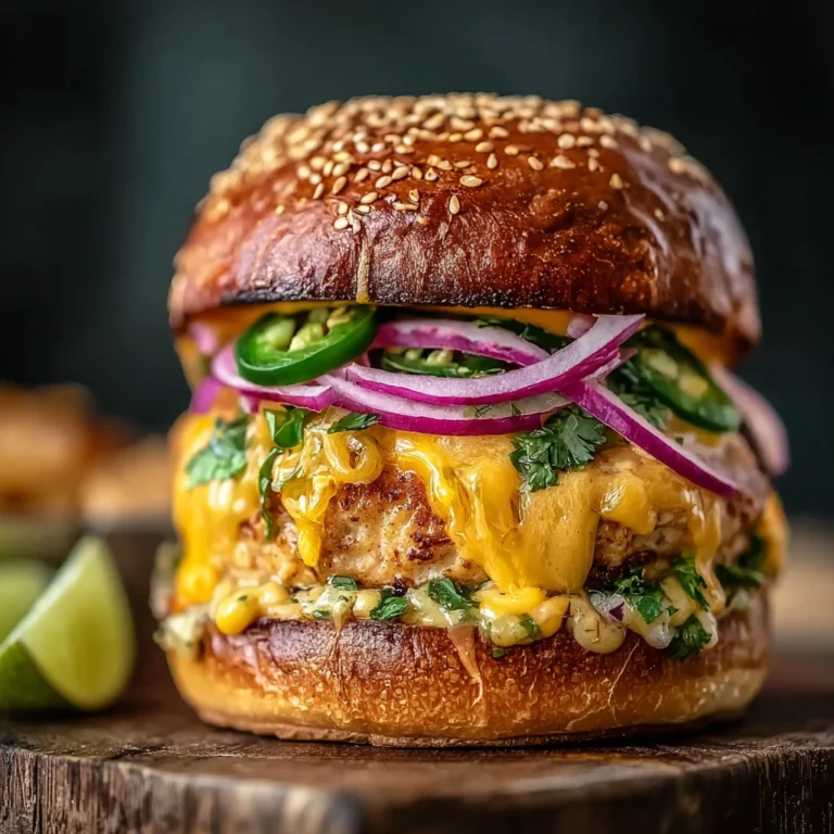 Jalapeo Cheddar Turkey Burgers