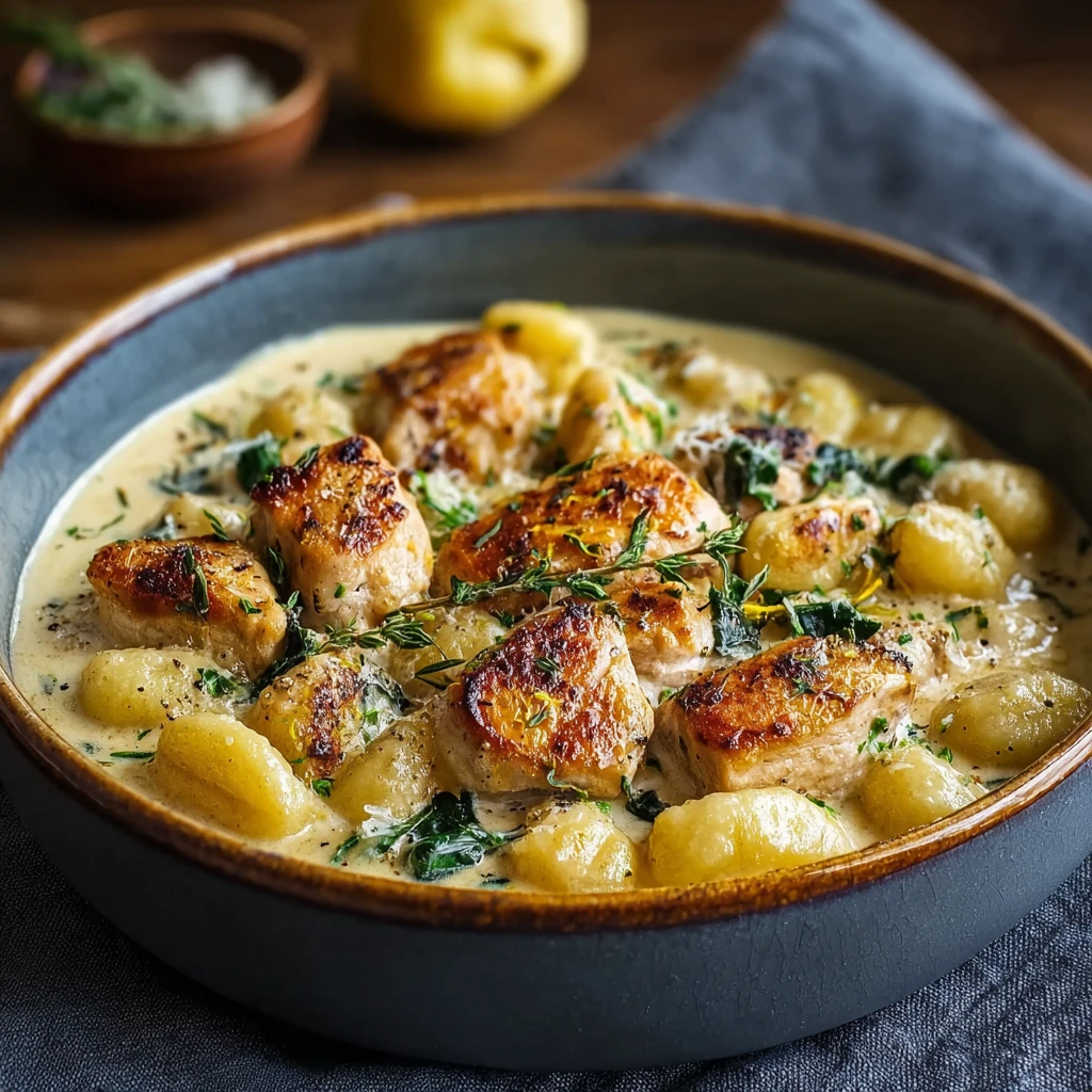 Lemon Chicken Gnocchi
