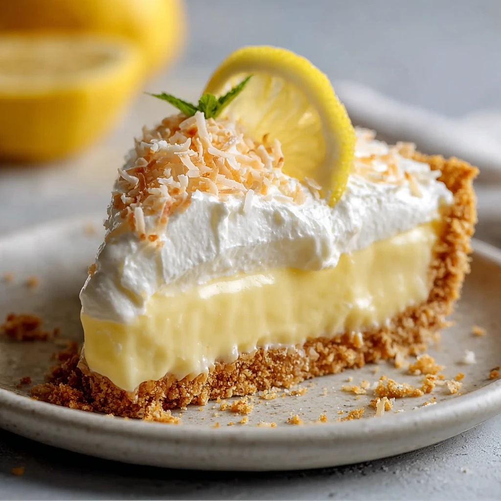 Lemon Coconut Cream Pie