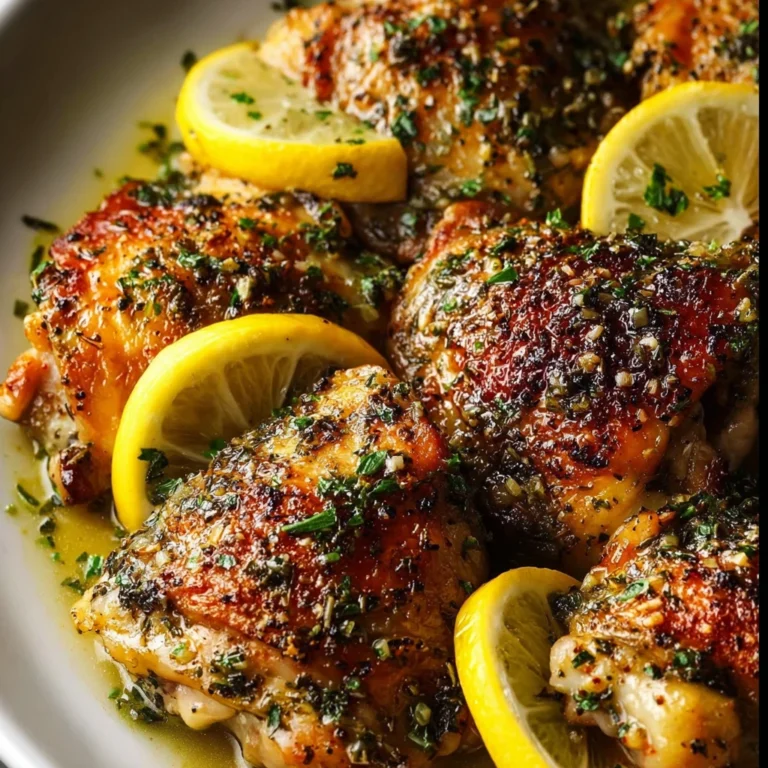 Lemon Garlic Butter Chicken Thighs
