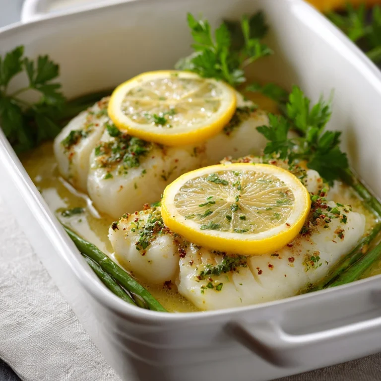 Lemon Garlic Cod