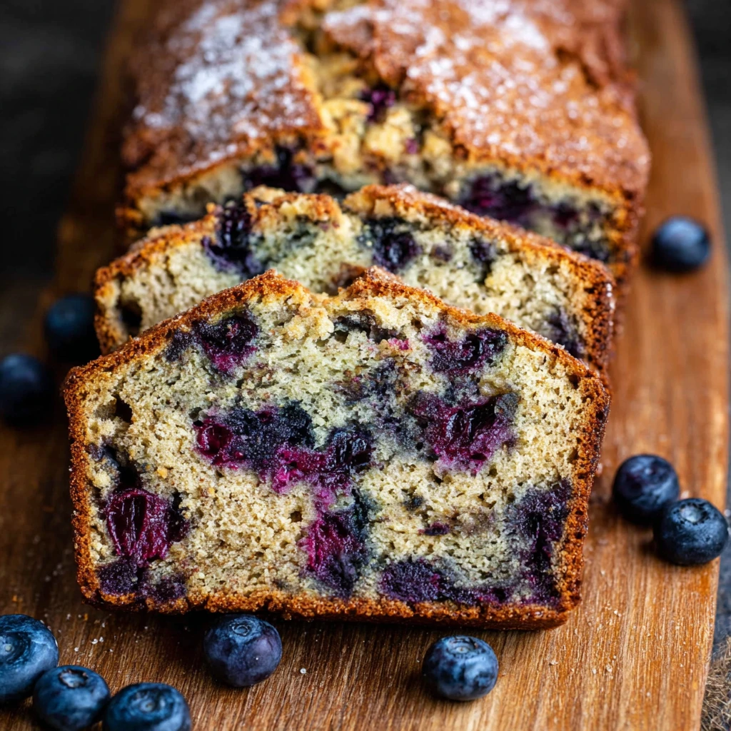 Moist Blueberry Banana Bread