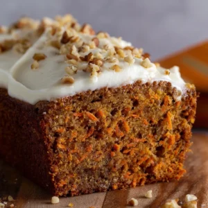 Moist Carrot Cake Loaf Recipe (Easy with Oil, Loaf Pan)