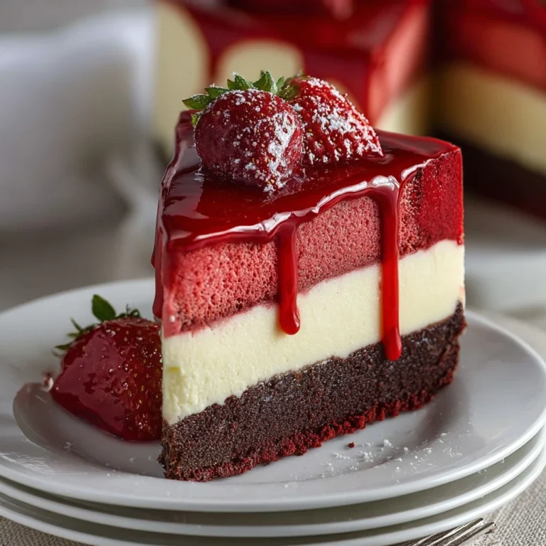 Red Velvet Strawberry Cheesecake