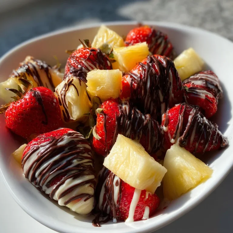 Romantic Chocolate Fruit Arrangement