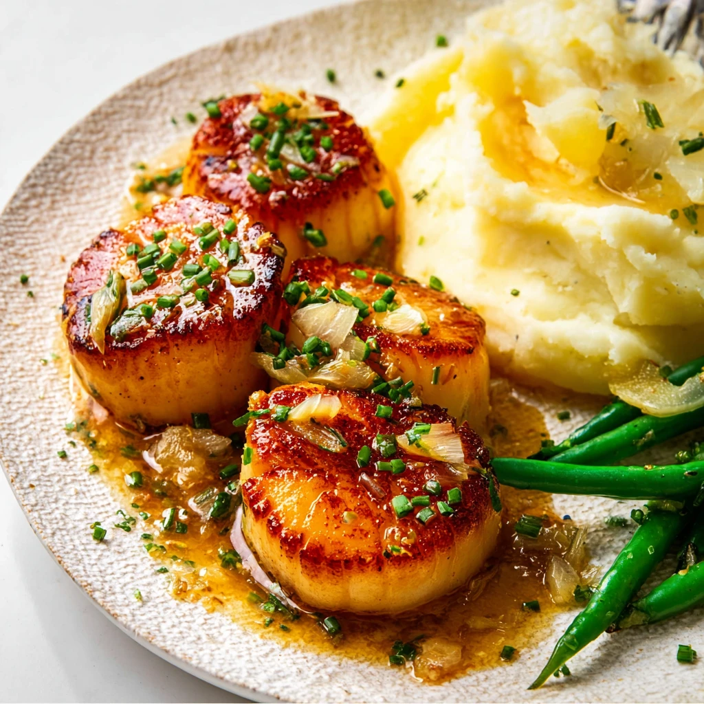 Seared Scallops Lemon Garlic Butter