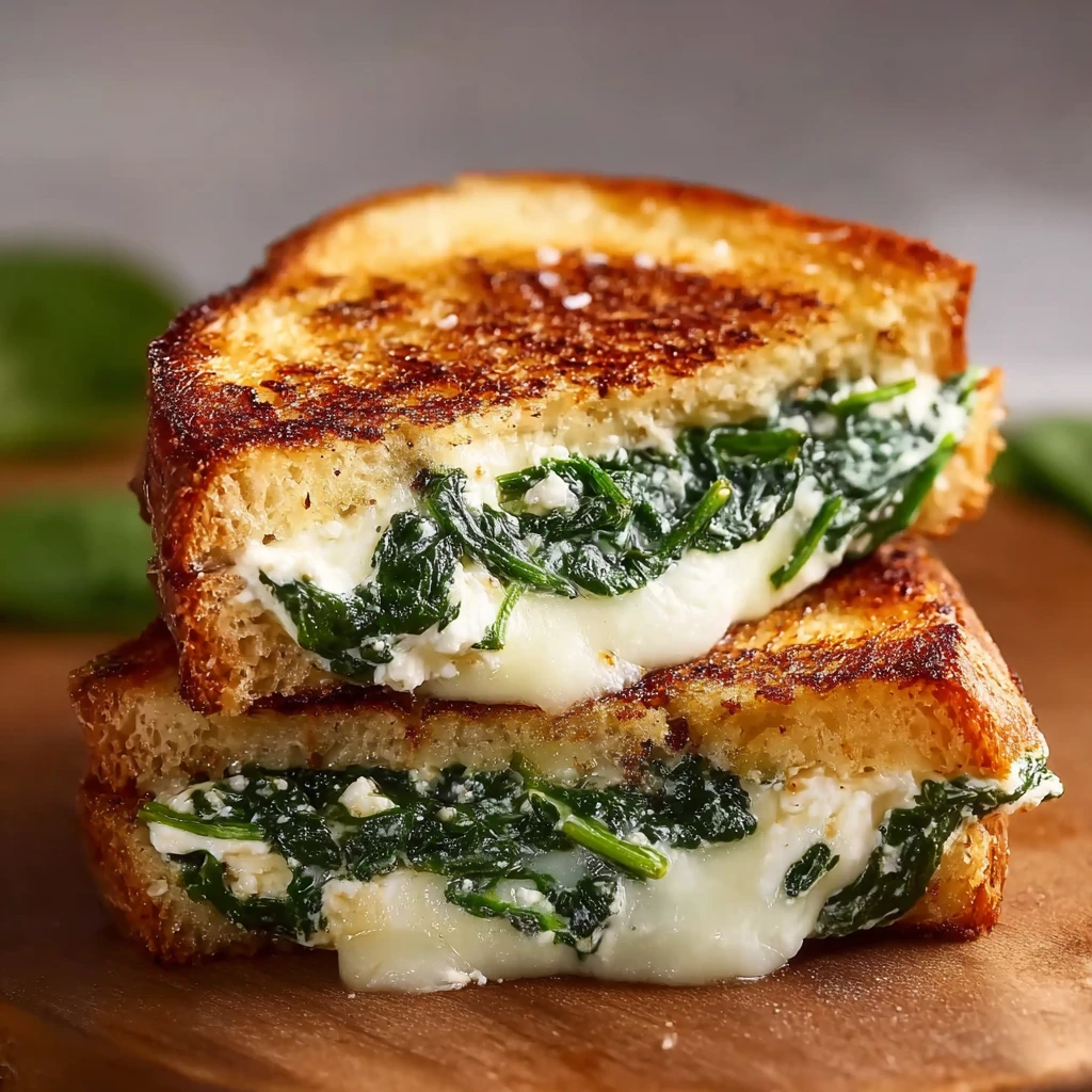 Spinach Feta Grilled Cheese