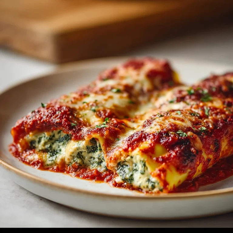Spinach Ricotta Cannelloni