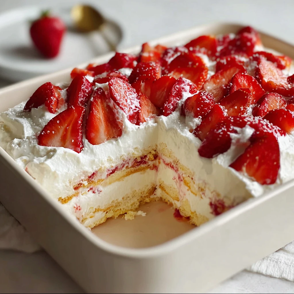 Strawberry Cream Cheese Icebox Cake