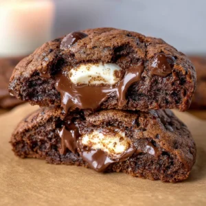 Super Easy Chocolate Cheesecake Cookies