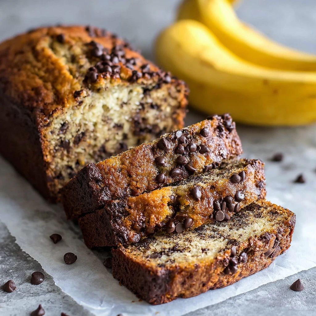 Super Moist Chocolate Chip Banana Bread