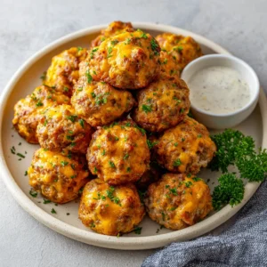 Bisquick Sausage Balls (3 Ingredients!)
