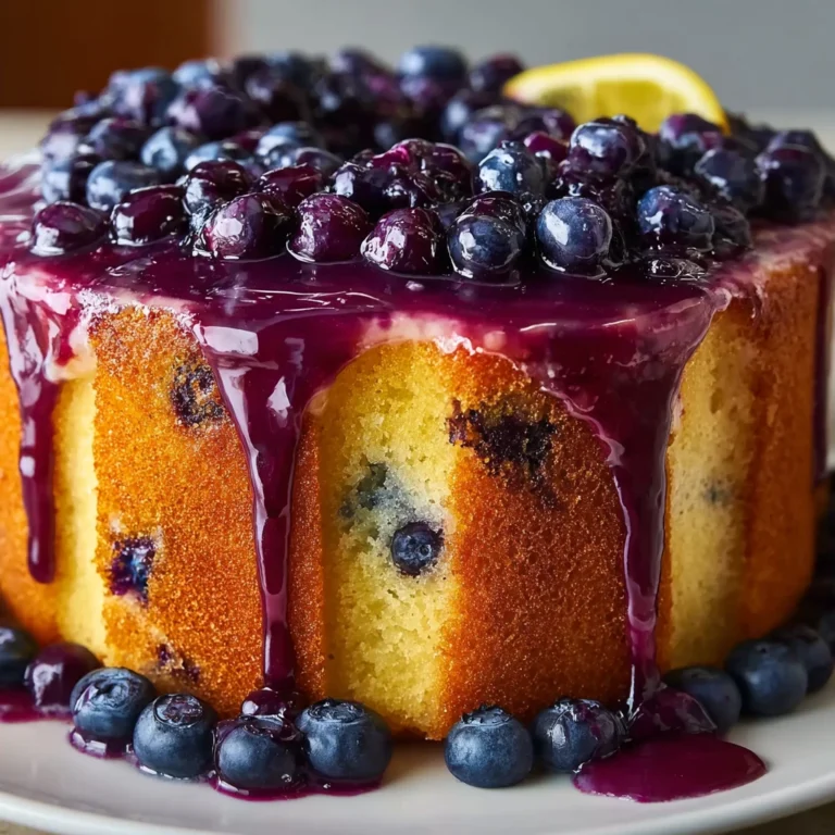 Blueberry Lemon Pound Cake Moist Fruity Dessert