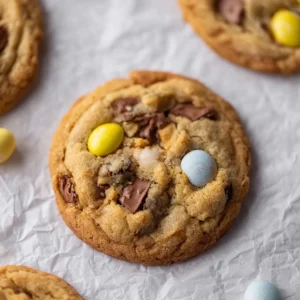Brown Butter Cadbury Mini Egg Cookies (Best Easter Chocolate Chip Cookies)