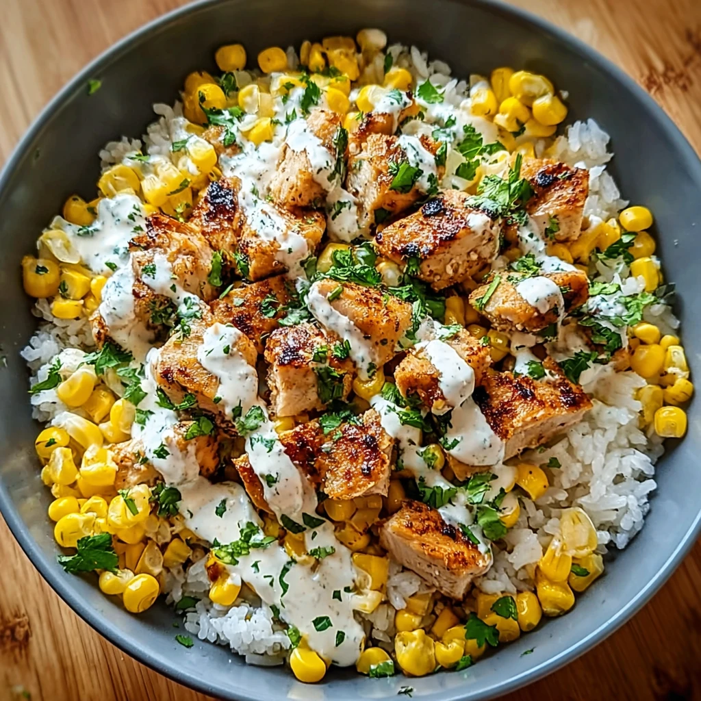 Create Street Corn Chicken Rice Bowl Minutes