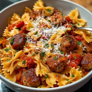 Italian Sausage with Bow Tie Pasta (One-Skillet)