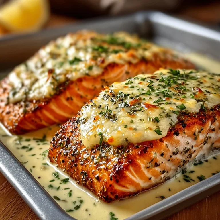 baked Boursin salmon with creamy garlic herb cheese on top and roasted vegetables