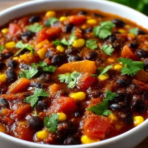 Easy Black Bean Chili