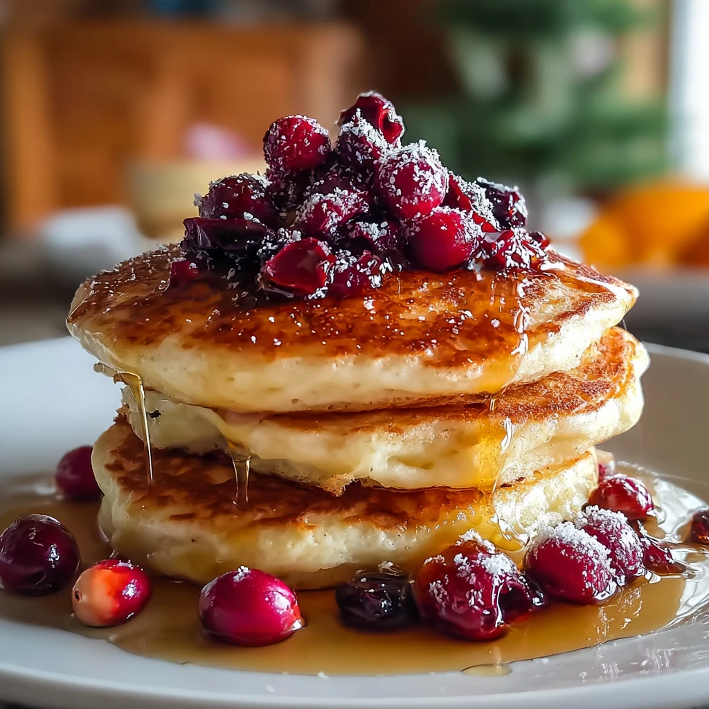 Fluffy Cranberry Orange Ricotta Pancakes Fresh Breakfast Delight