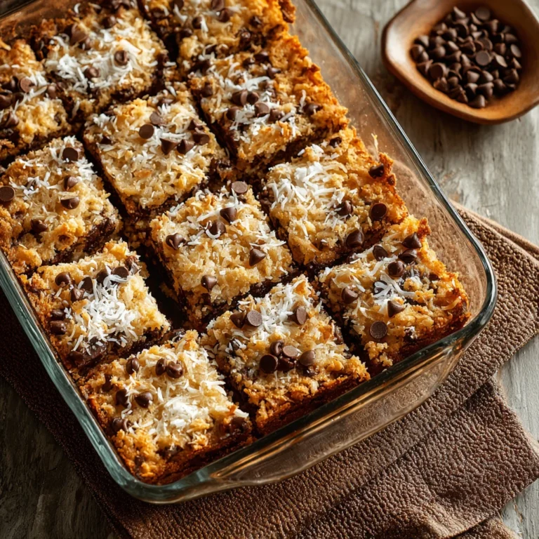 german chocolate pan chewies on a plate with garnish