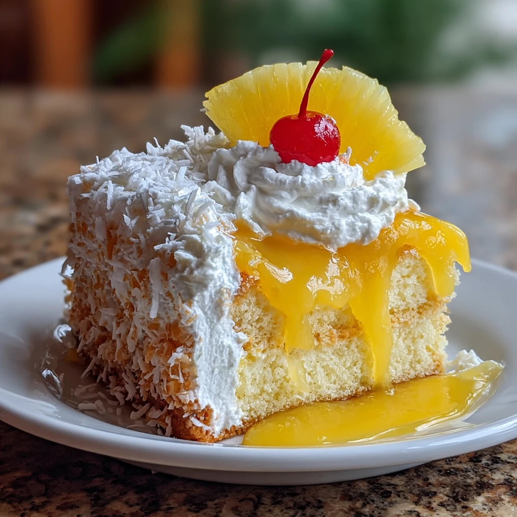 Hawaiian Pineapple Cake Delight