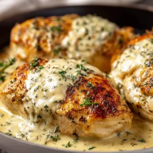 Creamy Baked Caesar Chicken
