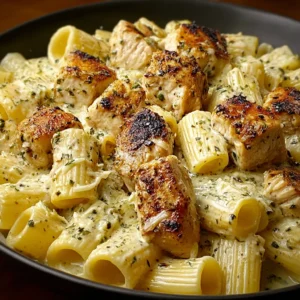 Garlic Parmesan Chicken Rigatoni: A Creamy Delight