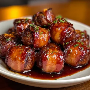 Sticky Honey BBQ Bacon Bombs